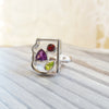 14k White Gold Arizona State Ring