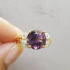 "Rochelle" 14K Yellow Gold AZ Amethyst Ring